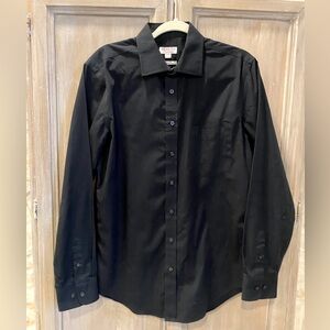 Merona non iron black button down shirt size medium